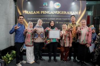 Bandar Lampung Kembali Raih Anugerah Kota Layak Anak Kategori Nindya Tahun 2025 dari Kementerian PPPA 